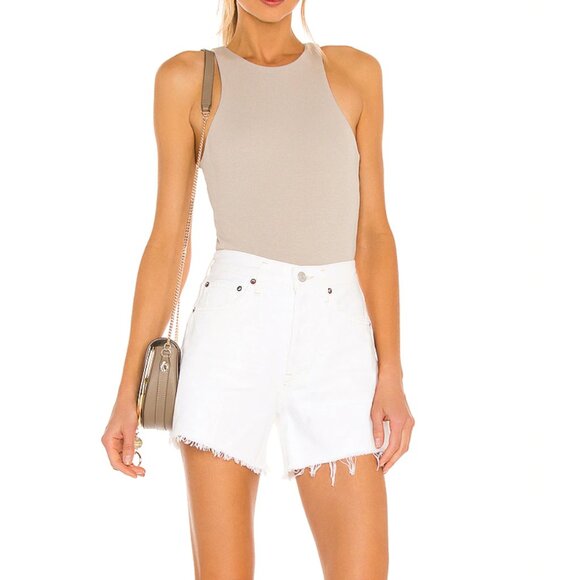 Agolde Pants - agolde Parker long short white jean short